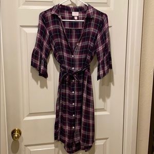 Maternity purple dress